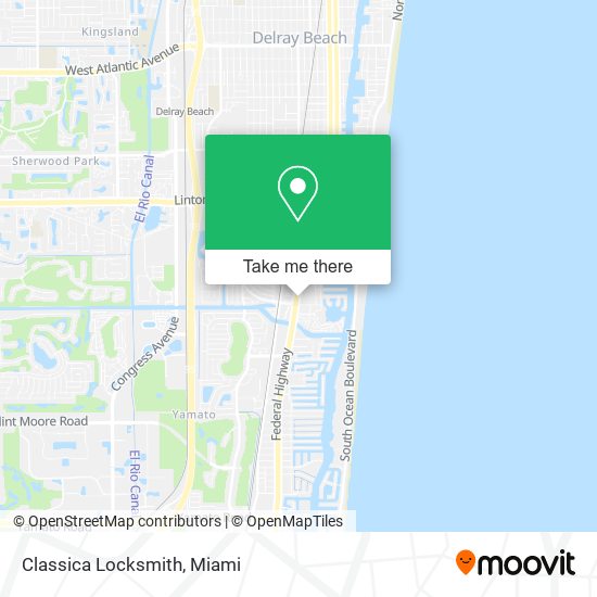 Classica Locksmith map