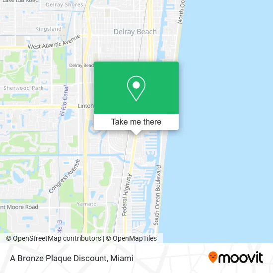 A Bronze Plaque Discount map