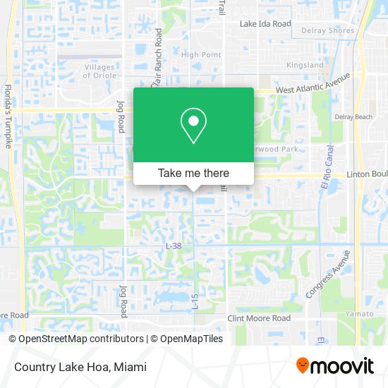 Country Lake Hoa map