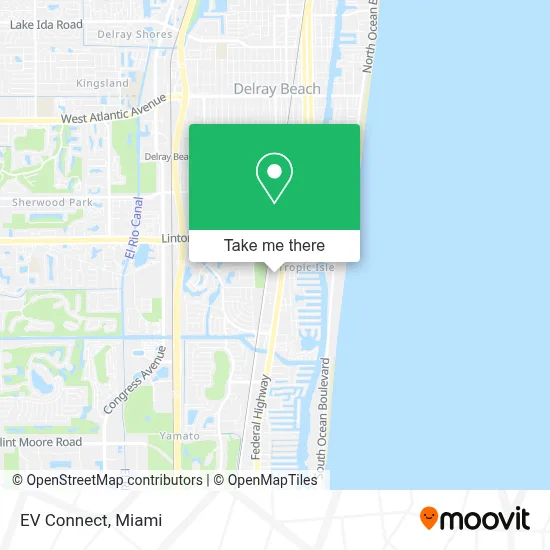 EV Connect map