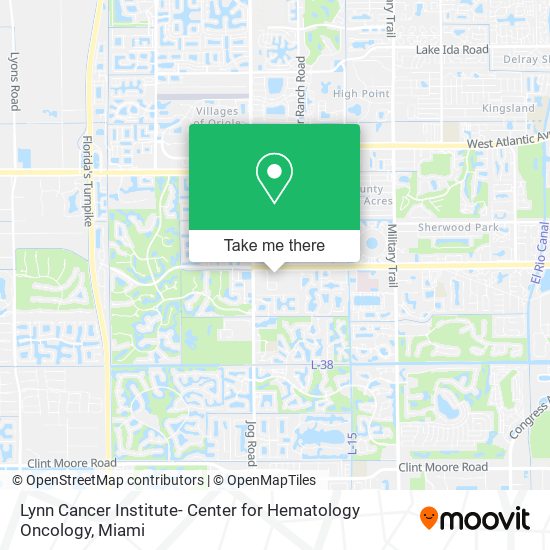 Mapa de Lynn Cancer Institute- Center for Hematology Oncology