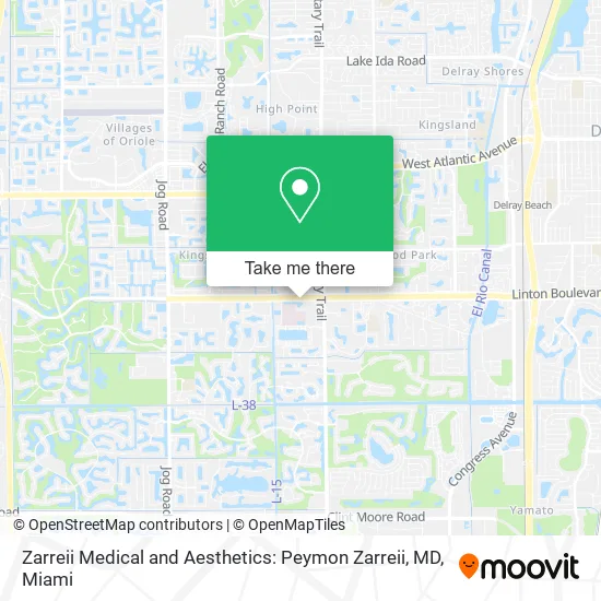 Mapa de Zarreii Medical and Aesthetics: Peymon Zarreii, MD