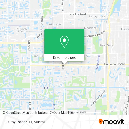 Delray Beach Fl map