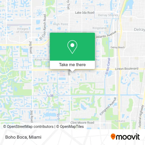 Boho Boca map
