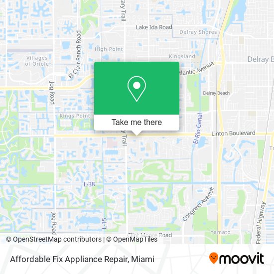 Mapa de Affordable Fix Appliance Repair