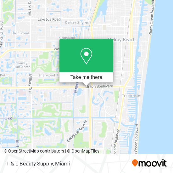 Mapa de T & L Beauty Supply