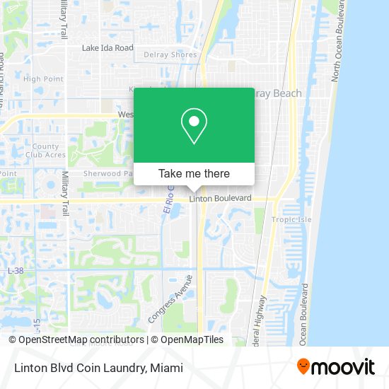 Linton Blvd Coin Laundry map