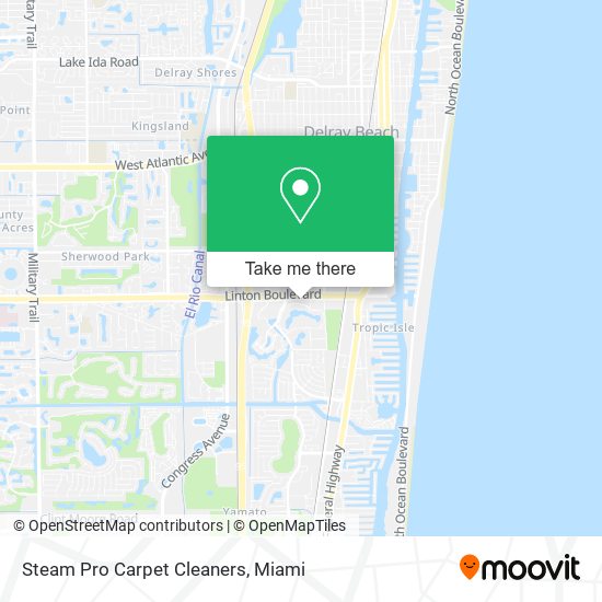 Steam Pro Carpet Cleaners map