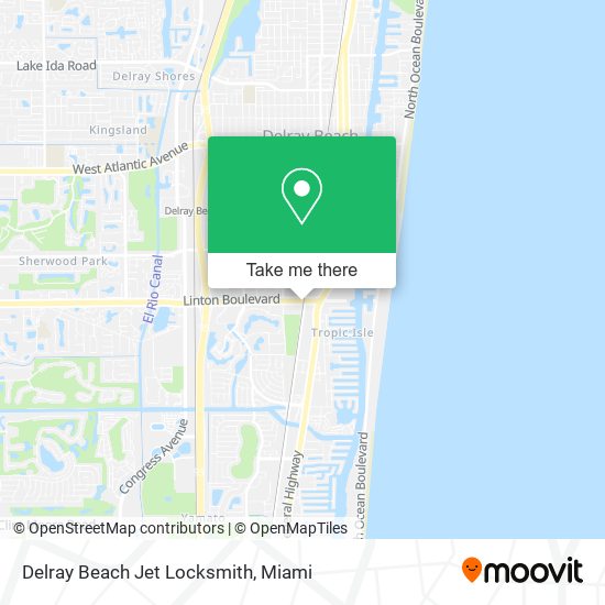 Delray Beach Jet Locksmith map