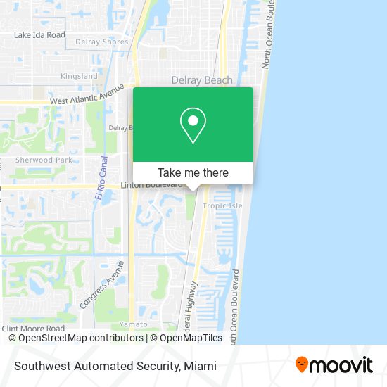 Southwest Automated Security map