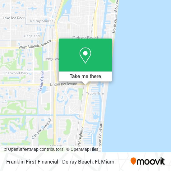 Franklin First Financial - Delray Beach, Fl map