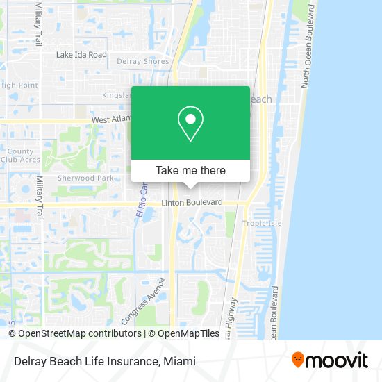 Delray Beach Life Insurance map