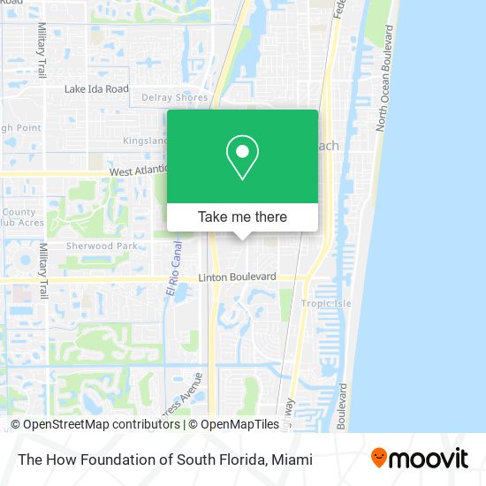 Mapa de The How Foundation of South Florida