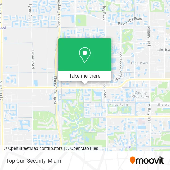 Top Gun Security map