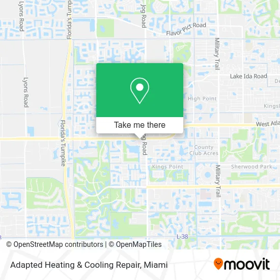 Adapted Heating & Cooling Repair map