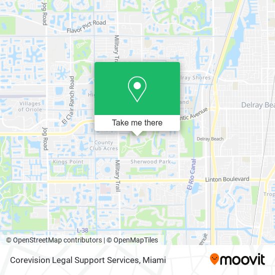 Mapa de Corevision Legal Support Services