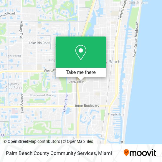 Mapa de Palm Beach County Community Services