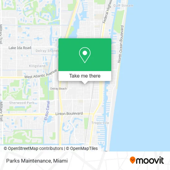 Parks Maintenance map