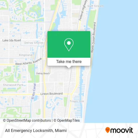 All Emergency Locksmith map