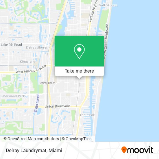 Delray Laundrymat map