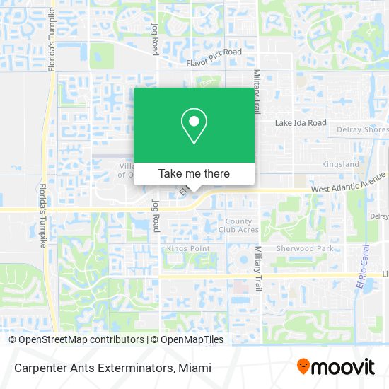 Carpenter Ants Exterminators map