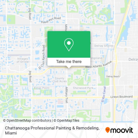 Mapa de Chattanooga Professional Painting & Remodeling