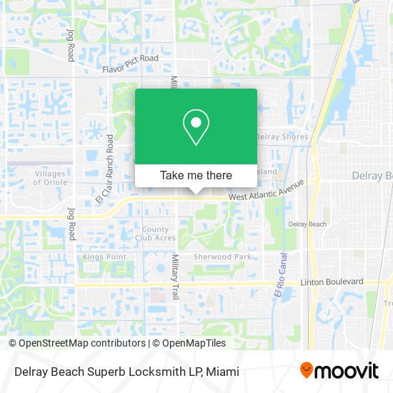 Mapa de Delray Beach Superb Locksmith LP