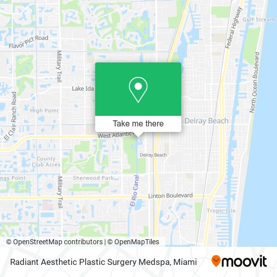 Radiant Aesthetic Plastic Surgery Medspa map