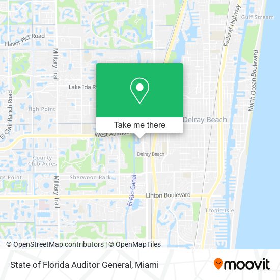 State of Florida Auditor General map