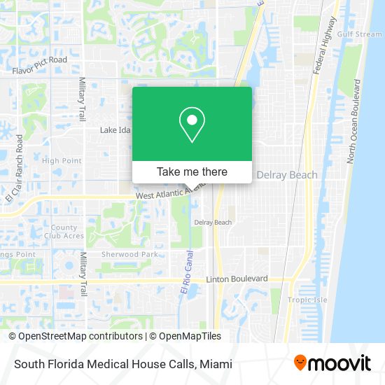 South Florida Medical House Calls map
