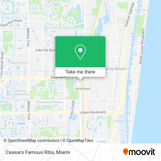 Ceasars Famous Ribs map