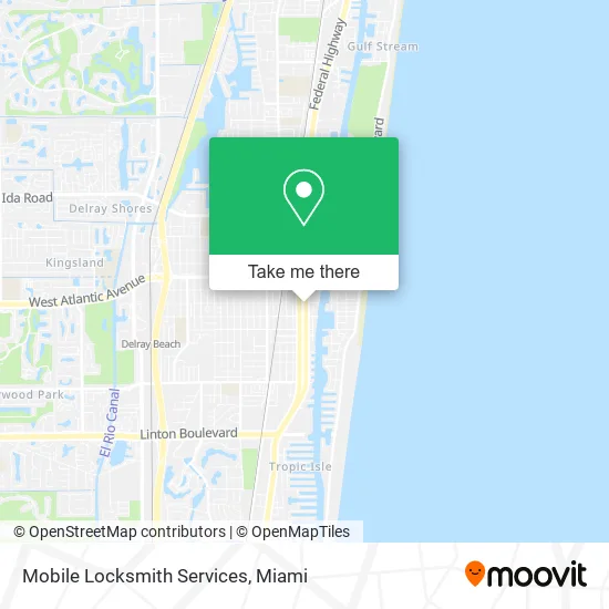 Mobile Locksmith Services map