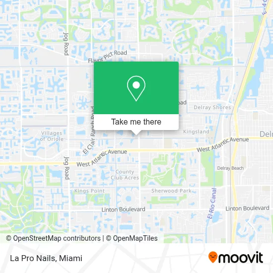 La Pro Nails map