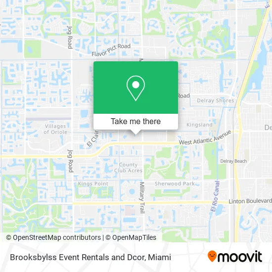 Brooksbylss Event Rentals and Dcor map