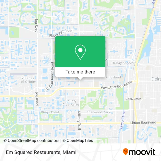 Em Squared Restaurants map