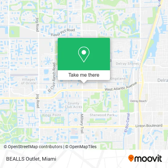 BEALLS Outlet map