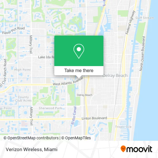 Mapa de Verizon Wireless