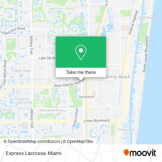 Express Lacrosse map