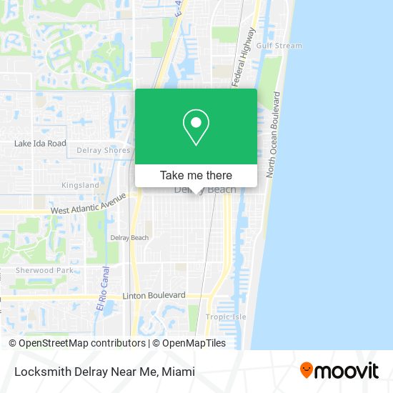 Mapa de Locksmith Delray Near Me