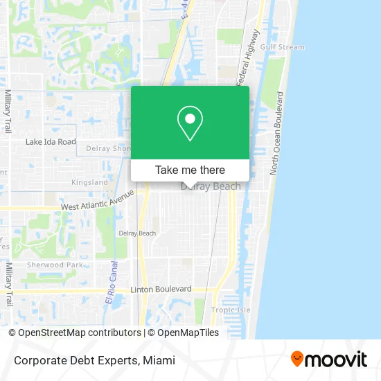 Corporate Debt Experts map