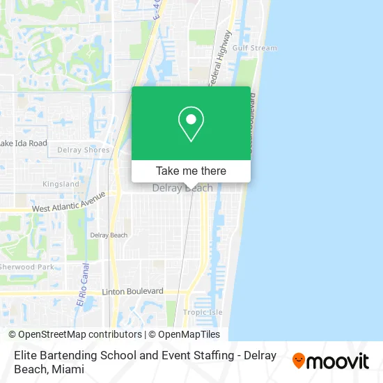 Elite Bartending School and Event Staffing - Delray Beach map