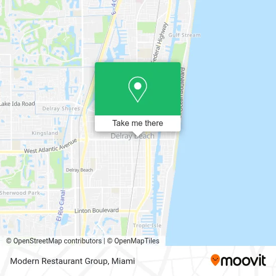 Modern Restaurant Group map