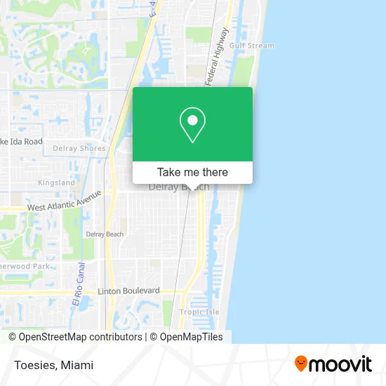 Toesies map