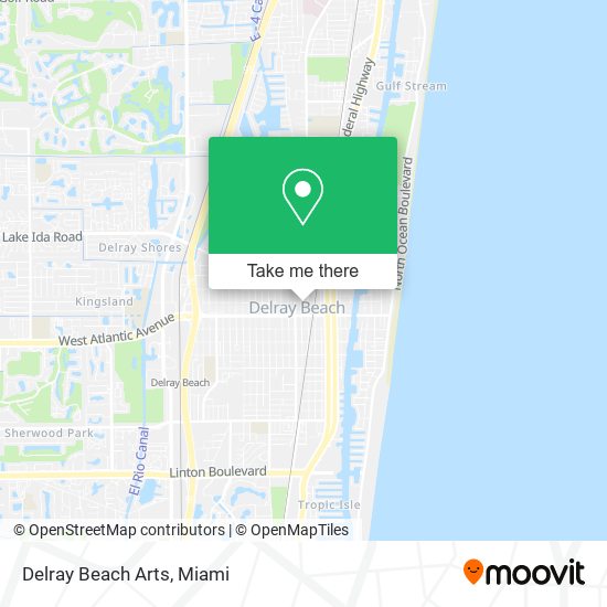 Delray Beach Arts map