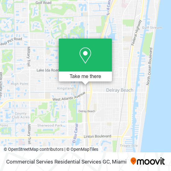 Commercial Servies Residential Services GC map