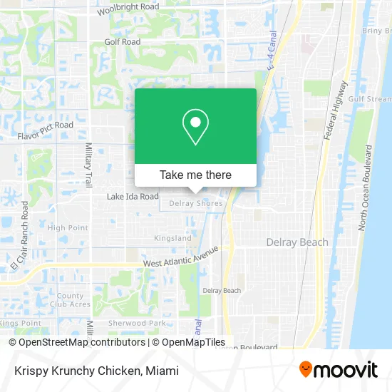 Krispy Krunchy Chicken map