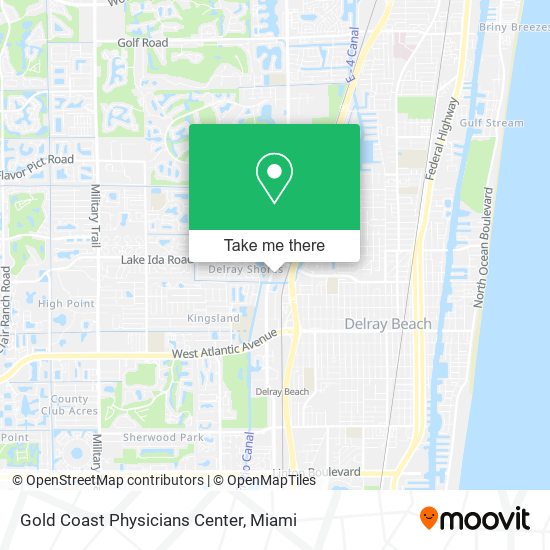 Mapa de Gold Coast Physicians Center