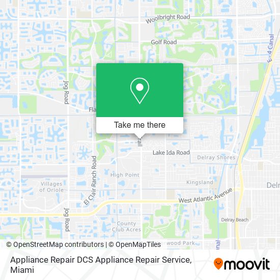 Appliance Repair DCS Appliance Repair Service map