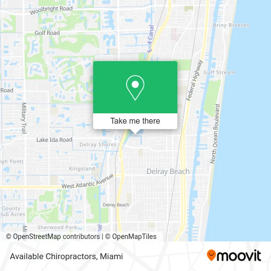 Available Chiropractors map
