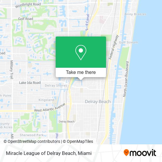 Miracle League of Delray Beach map